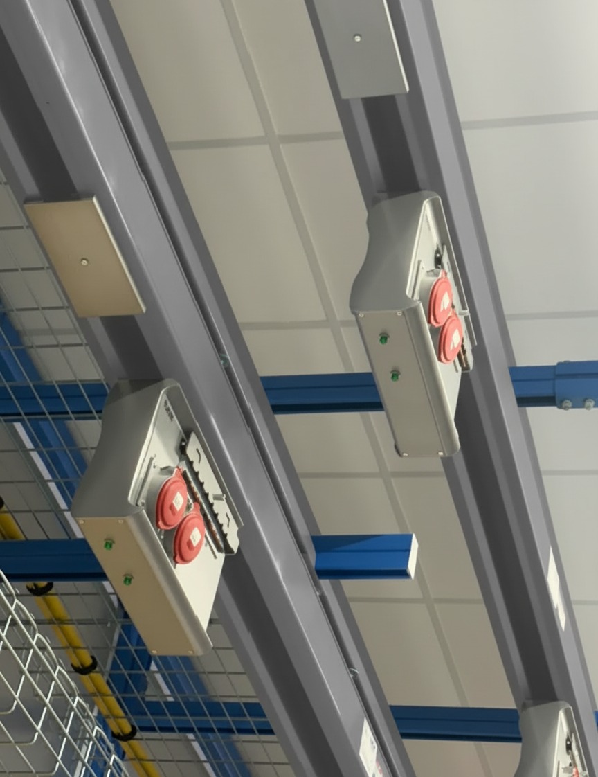 Busway de data center con pruebas de continuidad